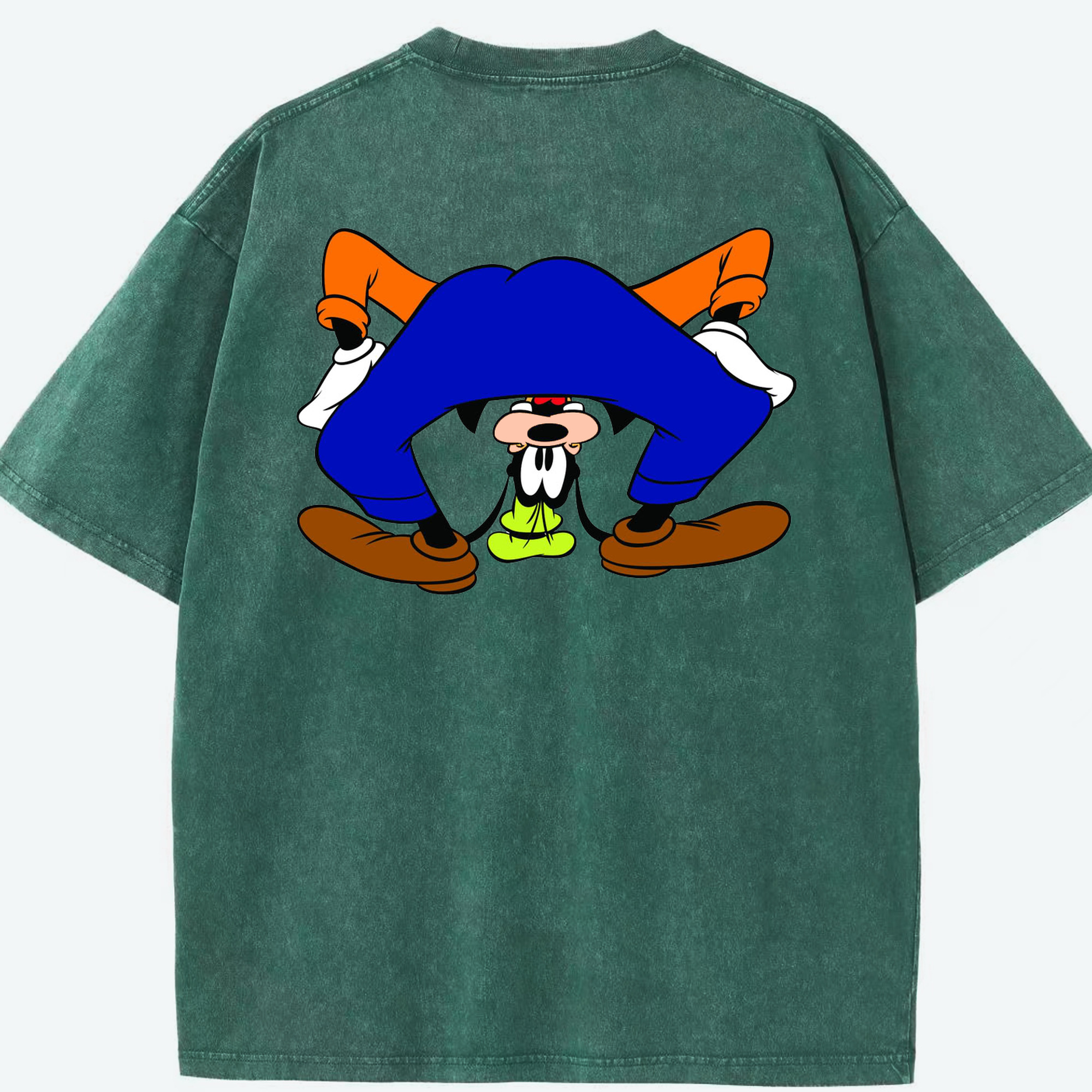 （画像用） ミッキーマウス Mickey Mouse 綿100% ヴィンテージ風 半袖Tシャツ（背面プリント）